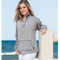 Enza Ladies Marled Cadet Collar Pullover (XS-4X)